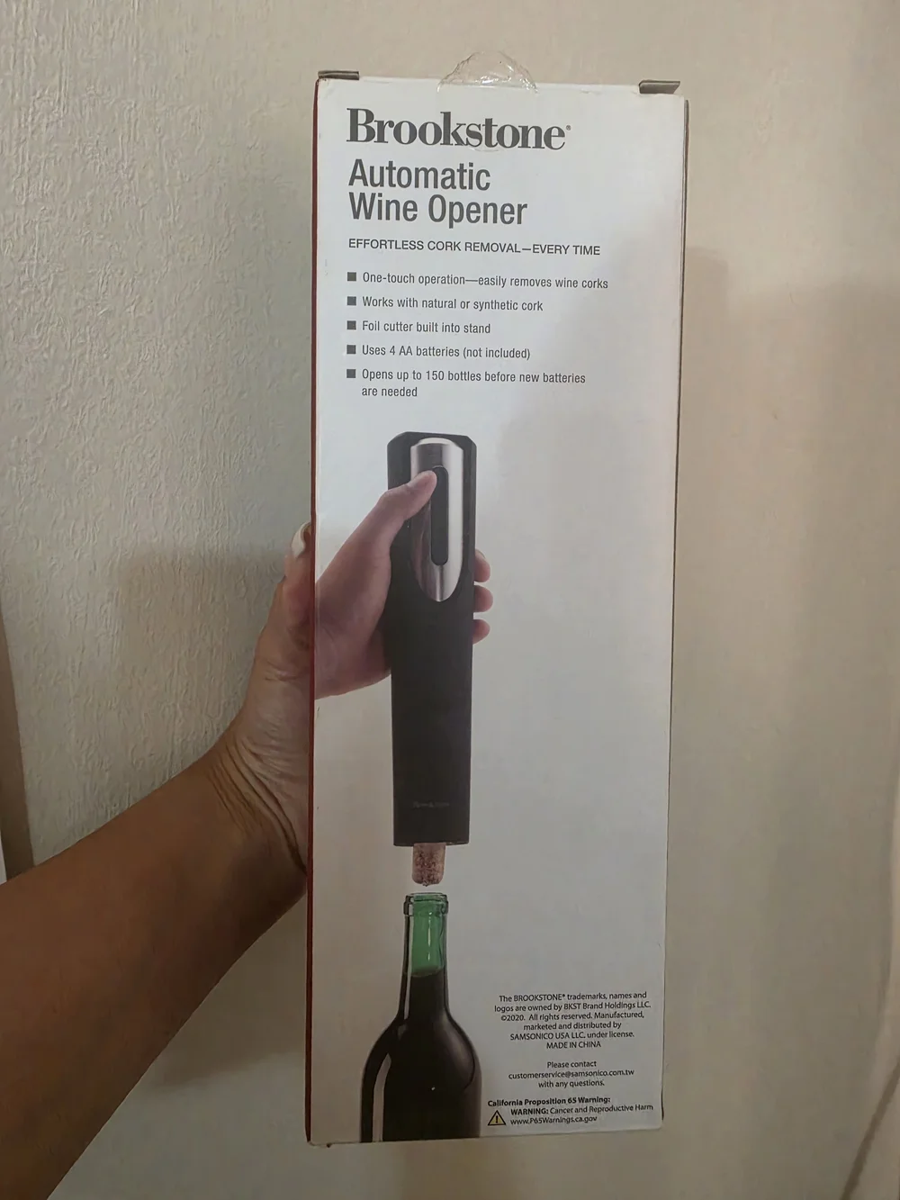 Brookstone automatic wine